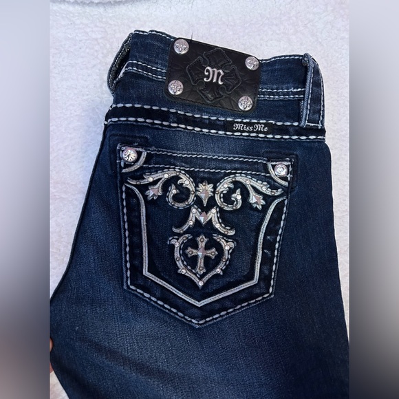 Miss Me Bootcut Low-rise Dark Wash Jeans - Picture 3 of 7